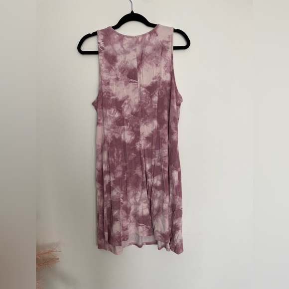 Casual pink marble Print Dress - Picture 4 of 5
